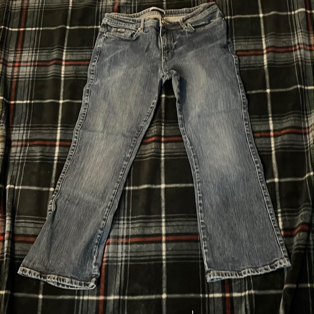 Lee mid rise boot cut blue jeans size 12P $12